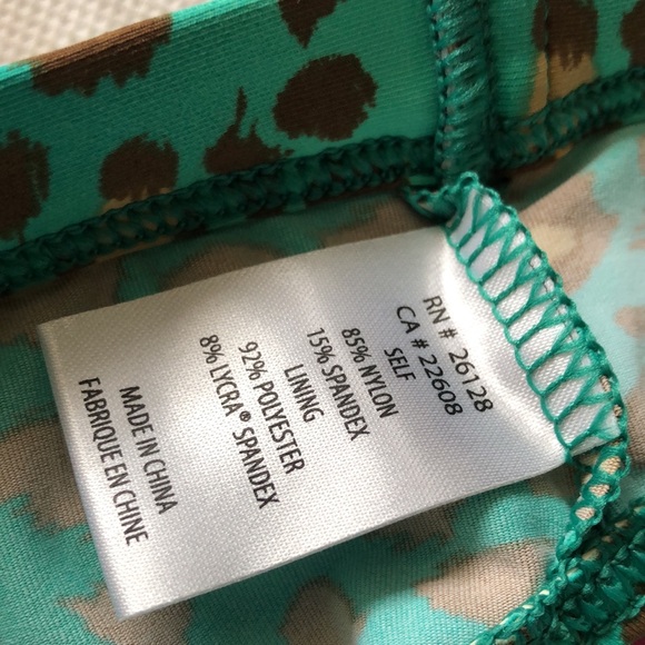 Echo Cheetah skirted bathing bottom / Medium NWT - Picture 7 of 9